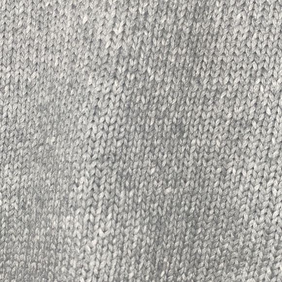 Free People cropped sweater heathered gray grey long sleeve scoop neck pullover - Picture 3 of 5